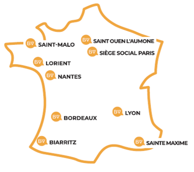 Carte Agences BV